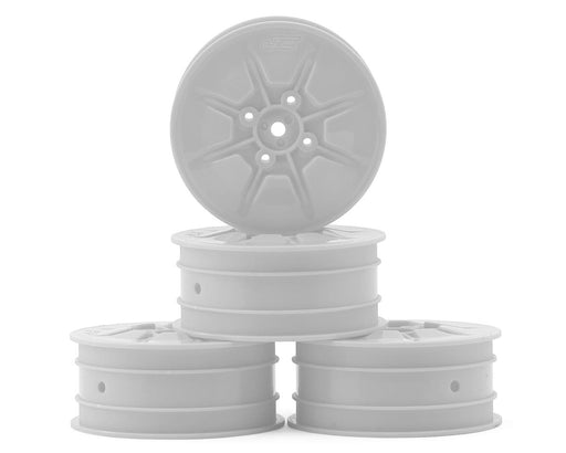 JConcepts 3470W White Pioneer 2.2 4WD Front Buggy Wheels fits - 4 Pack) (22X-4, XB4, B74.1 (4 Pack)