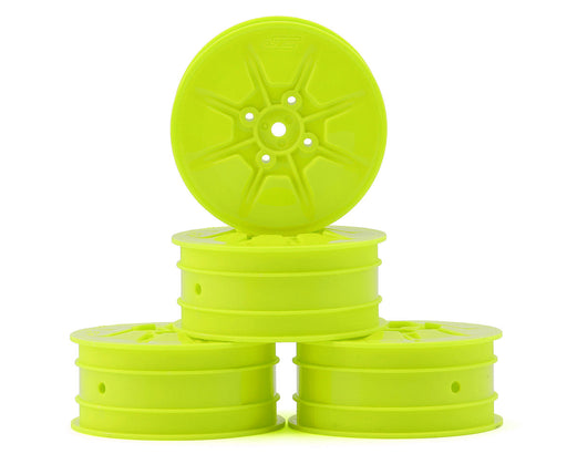 JConcepts 3470Y Yellow Pioneer 2.2 4WD Front Buggy Wheels fits - 4 Pack) (22X-4, XB4, B74.1 (4 Pack)