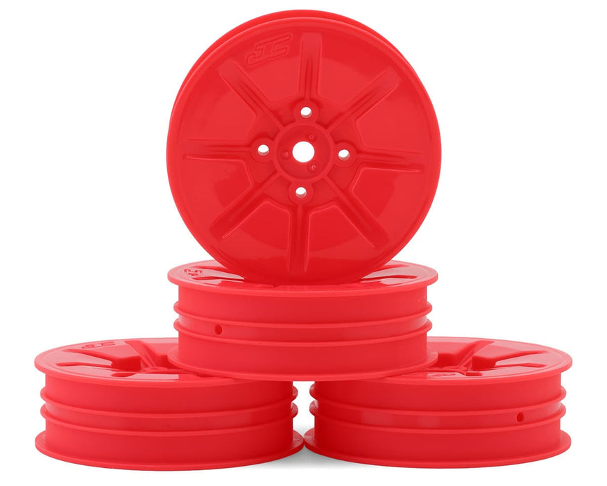 JConcepts 3476P Pink Pioneer 2.2 "Slim" Front Wheels fits - 4 Pack) (B7/B6/RB6/SRX2/YZ2 (4 Pack)