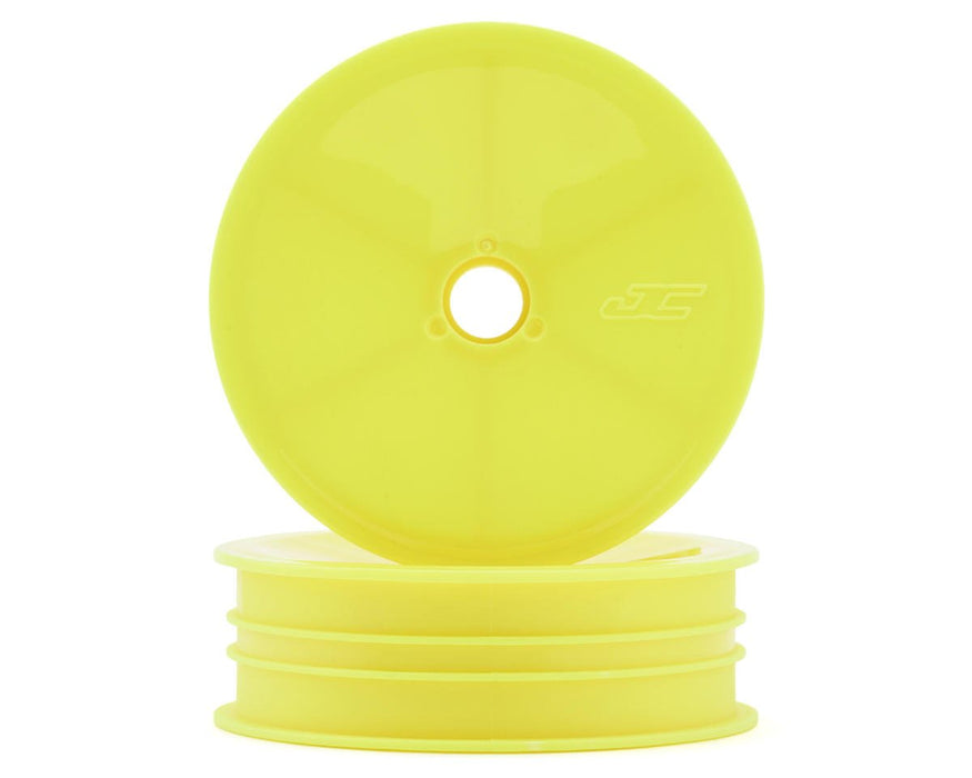 JConcepts 3478Y Yellow RC10 Mono 2.0" Vintage Buggy Front Wheels (2 Pack)