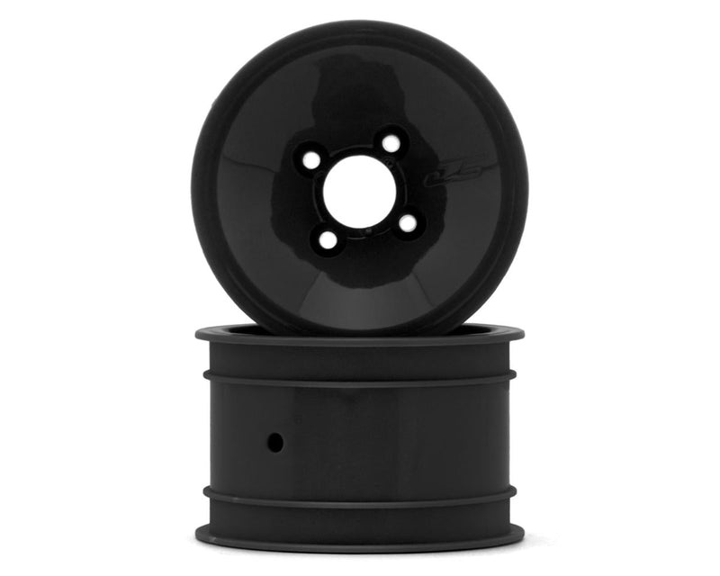 JConcepts 3479B Black RC10 Mono 2.0" Vintage Buggy Rear Wheels (2 Pack)