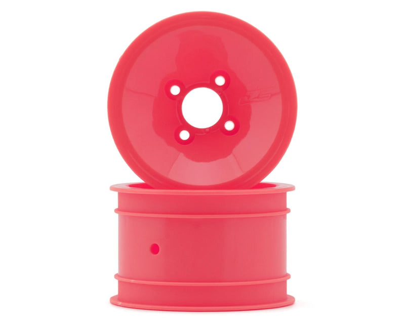 JConcepts 3479P Pink RC10 Mono 2.0" Vintage Buggy Rear Wheels (2 Pack)