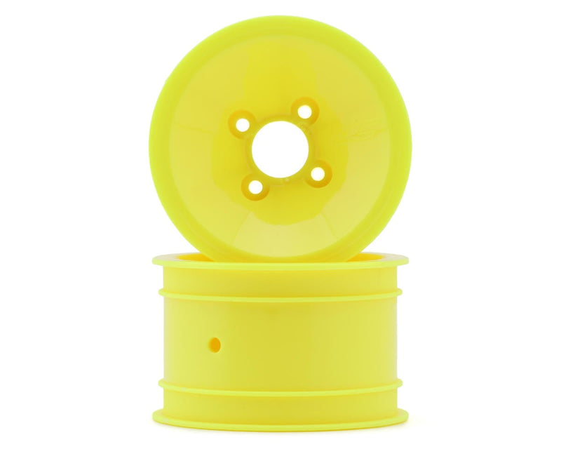 JConcepts 3479Y Yellow RC10 Mono 2.0" Vintage Buggy Rear Wheels (2 Pack)