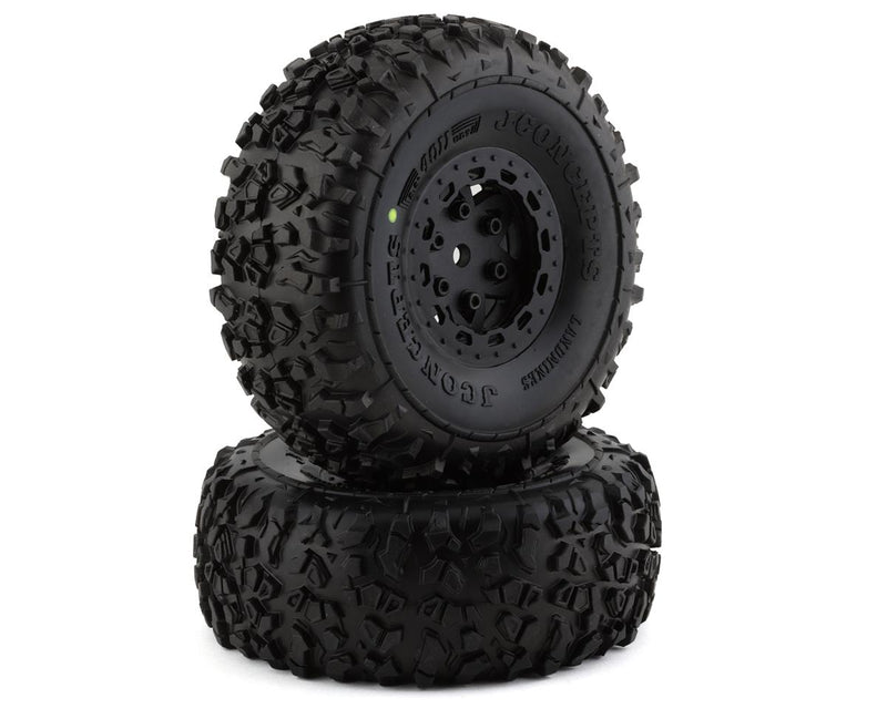JConcepts 4011-3095 Pre-Mounted Landmines Tires with Black 17mm Hex Tremor Wheels (2 Pack)