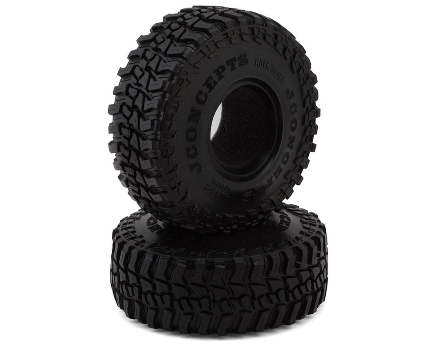 JConcepts 4054-02 Rock Block 1.9" 1/10 Green Compound Rock Crawler Tires (4.75" - Class 2 - 2 Pack)