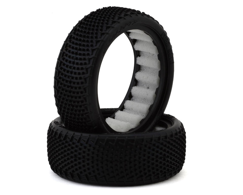 JConcepts 4061-010 Fuzz Bite Wide 2.2" 2WD Front Buggy Pink Compound Carpet Tires (2 Pack)