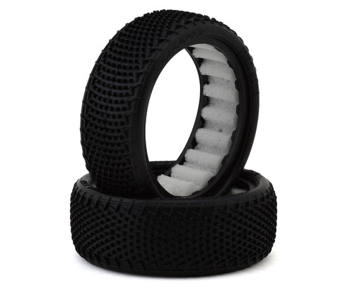 JConcepts 4061-010 Fuzz Bite Wide 2.2" 2WD Front Buggy Pink Compound Carpet Tires (2 Pack)
