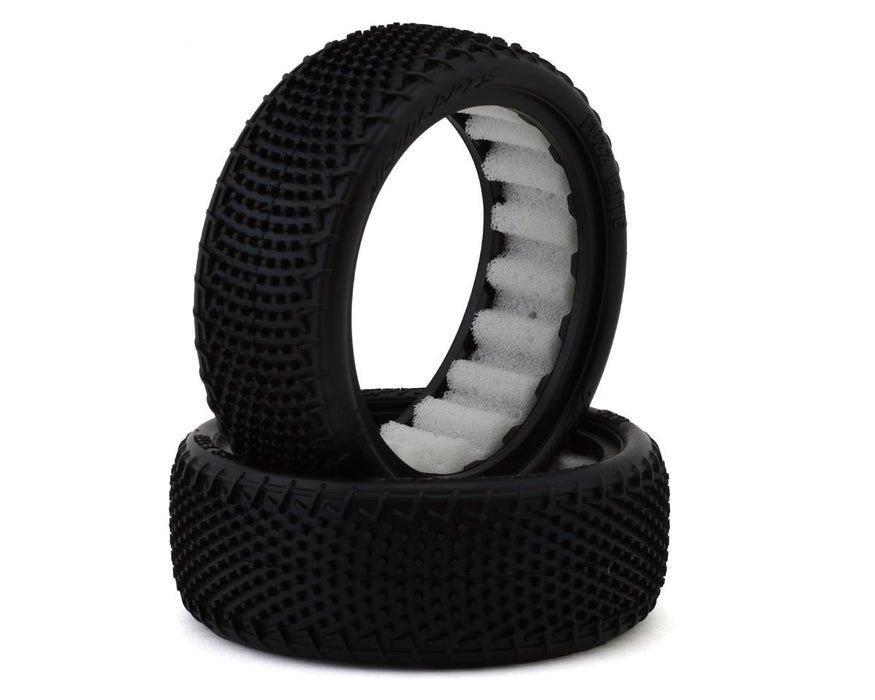 JConcepts 4061-010 Fuzz Bite Wide 2.2" 2WD Front Buggy Pink Compound Carpet Tires (2 Pack)
