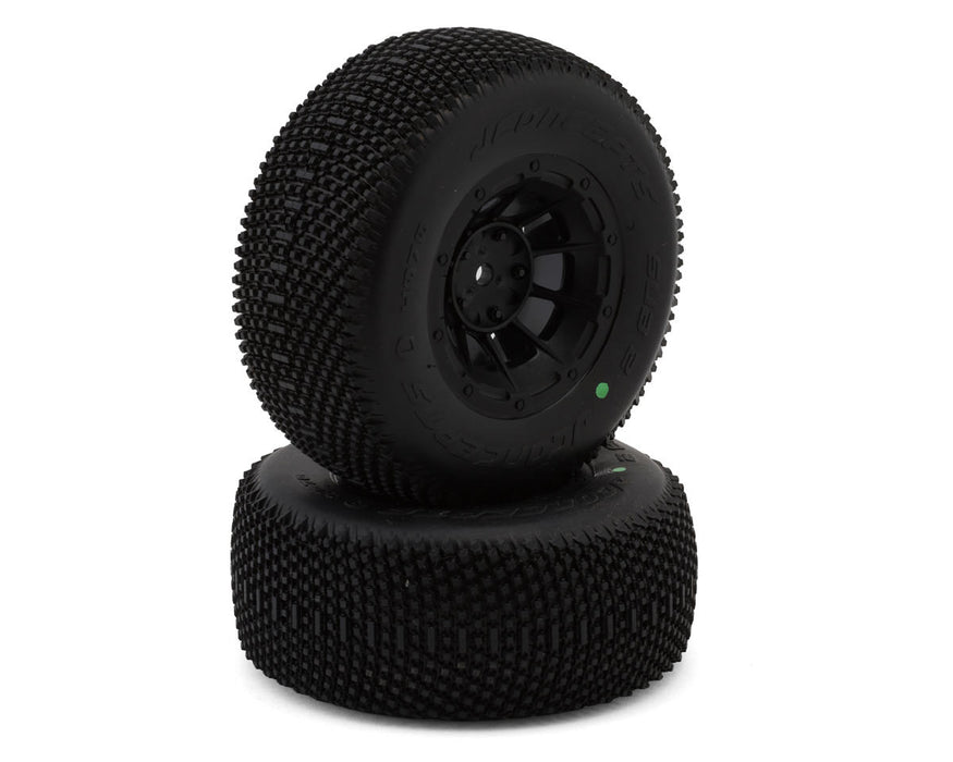 JConcepts 4070-3244 Subcultures 2 Pre-Mounted Off-Road Green Compound Tires (2 Pack) (Slash 2WD Rear and 4x4)