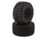 JConcepts 4075-39812 Switchback 2.8" Pre-Mounted Platinum Compound Tires on Black 12mm Hex Wheels (2 Pack)