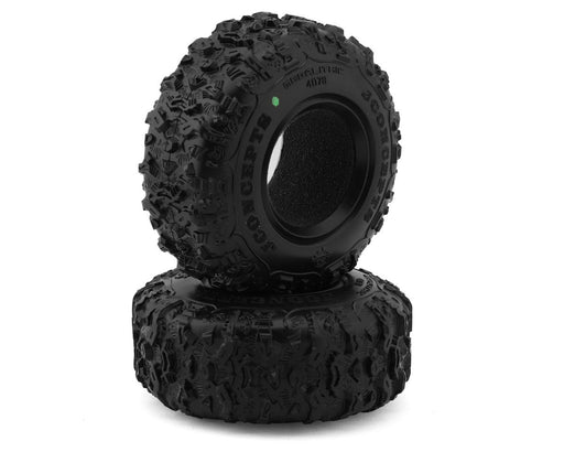JConcepts 4078-02 Megalithic 1.9" Green Compound Rock Crawler Tires (4.19” - Class 1 - 2 Pack)