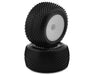JConcepts 4107-101091 2.2" Siren Pre-Mounted 1/10 Stadium Truck Carpet Tires on White Wheels (2 Pack)