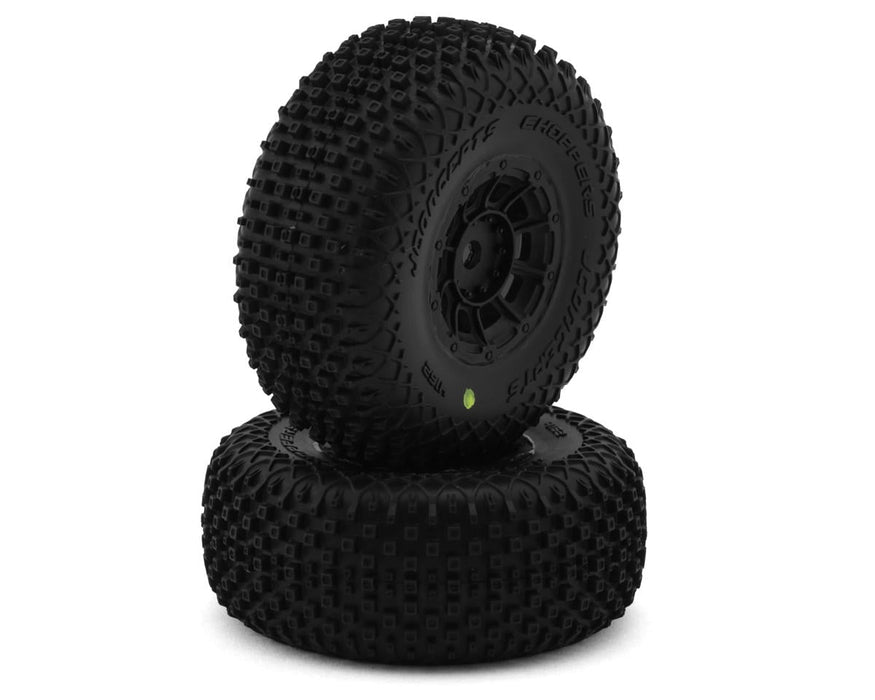 JConcepts 4162-3094 Arrma® Mojave Grom™ Choppers Pre-Mounted Off-Road Tires on Yellow Wheels