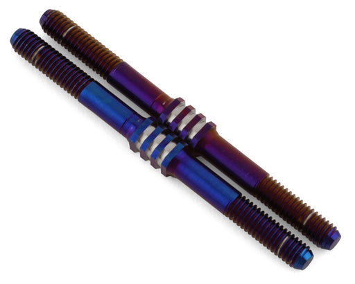 JConcepts 5010-1OP Blue Tekno NB48.3/EB48.3 Fin Steering Titanium Turnbuckle (2 Pack)