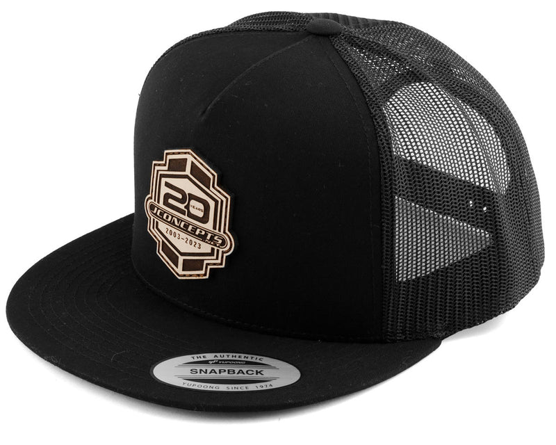 JConcepts 5032B Black "20th Anniversary" 2023 Snapback Flatbill Hat