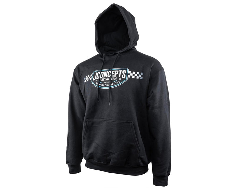 JConcepts 5261M Black Checkers or Wreckers 2025 Pullover Hoodie Sweatshirt (M)