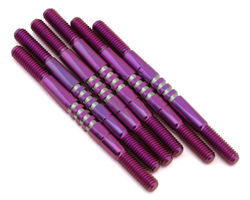 JConcepts 5290P Purple RC10 B7/B7D Fin Titanium Turnbuckle Set  (6 Pack)