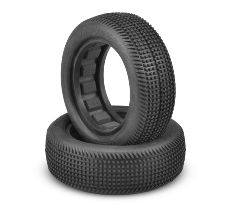 JConcepts 3134-02_RACE Sprinter 2.2" 2WD Front Buggy Dirt Oval Green Compound Tires (2 Pack)