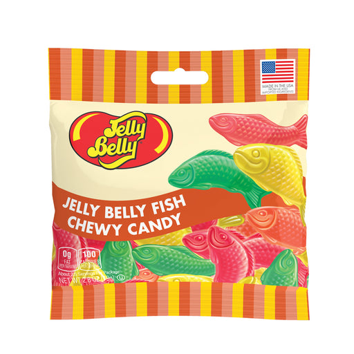 Jelly Belly Chewy Fish Candy 2.8oz Grab & Go® Bag