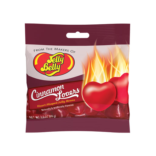 Jelly Belly Cinnamon Lovers Heart Shaped Jelly Beans 3.5oz Grab & Go® Bag