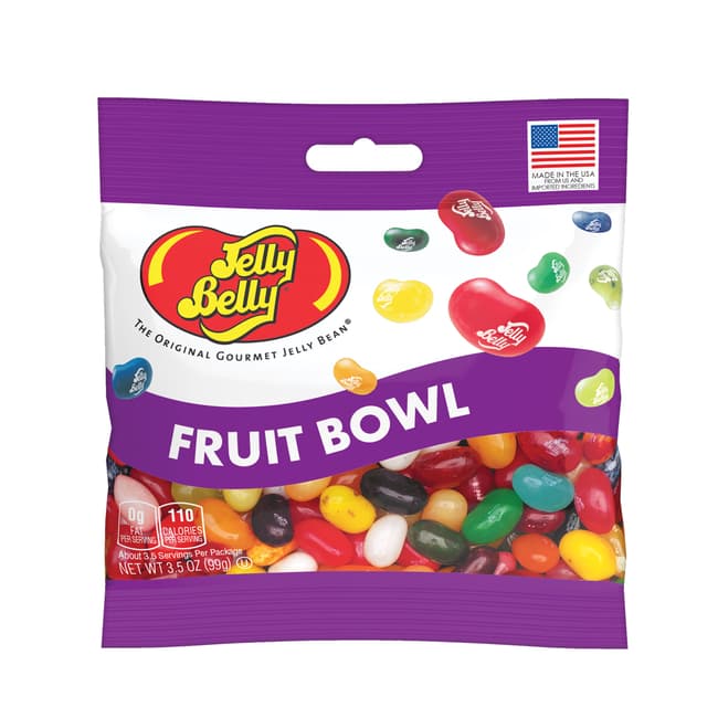 Jelly Belly Fruit Bowl Jelly Beans 3.5oz Grab & Go® Bag