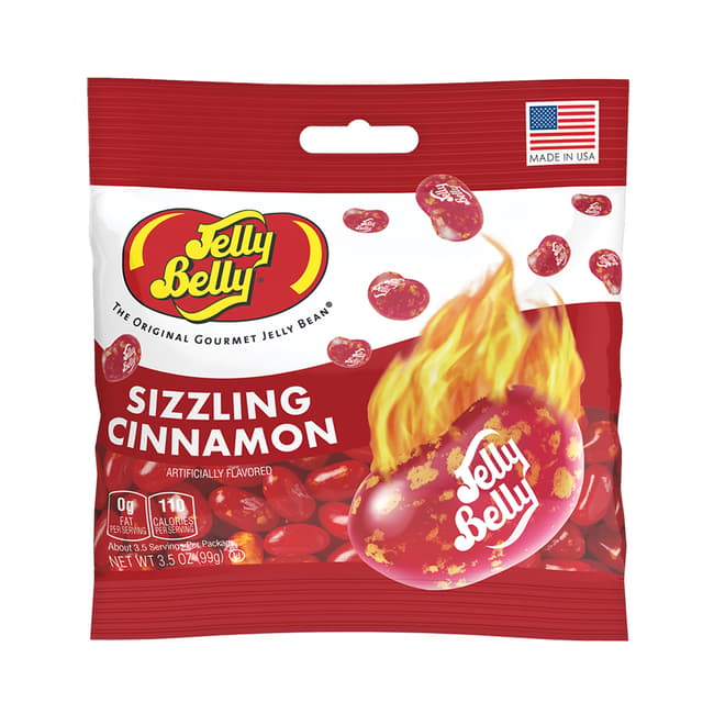 Jelly Belly Sizzling Cinnamon Jelly Beans 3.5oz Grab & Go® Bag