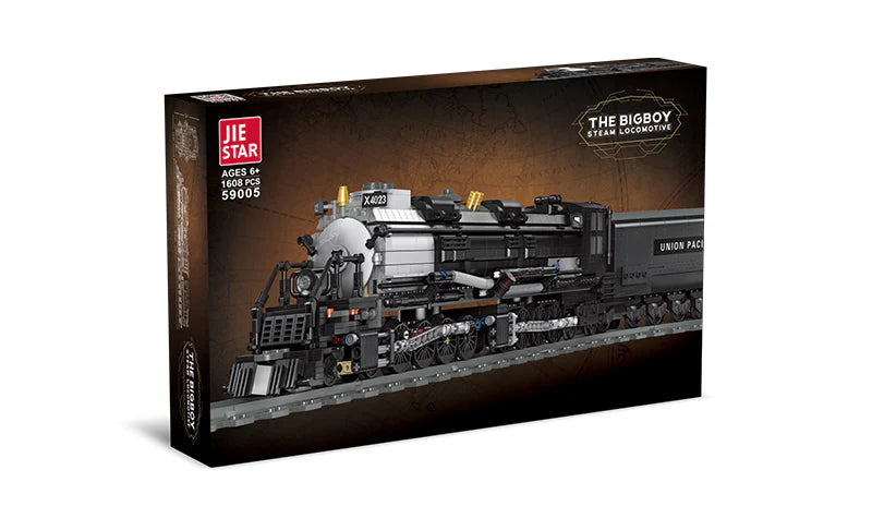 JIE STAR 59005 4-8-8-4 Big Boy Steam Locomotive 1608 Piece Block Set