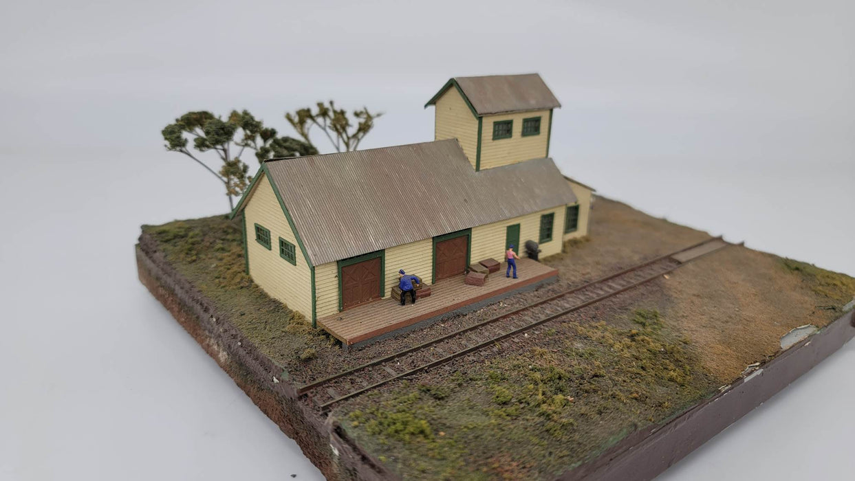 JL Innovative Design 120 N Scale Hubermill Warehouse Laser Cut Craftsman Kit