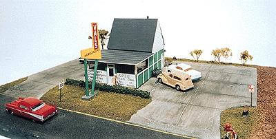 JL Innovative Design 131 HO Scale Val's Hamburgers Laser Cut Craftsman Kit