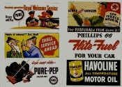 JL Innovative Design 165 HO Scale 1950's Gas Station Billboard Sign