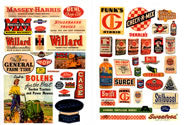 JL Innovative Design 183 HO Scale 1940s & 1950s Farm Implement Feed & Seed Posters