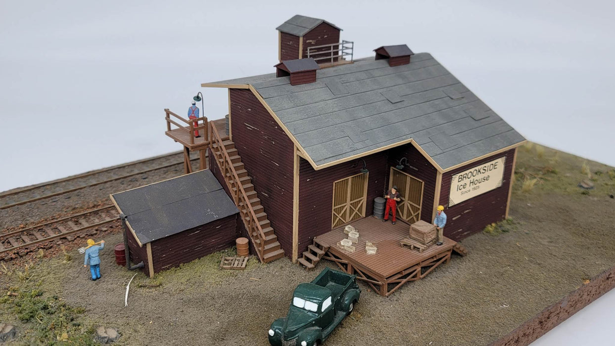 JL Innovative Design 191 HO Scale Brookside Icehouse Laser Cut Craftsman Kit