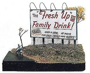 JL Innovative Design 225 N Scale Telephone Pole Billboard Sign Kit