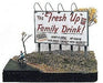 JL Innovative Design 225 N Scale Telephone Pole Billboard Sign Kit