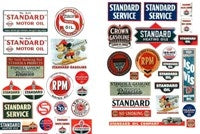JL Innovative Design 235 HO Scale 1930s -1950s Vintage Gas Station Signs