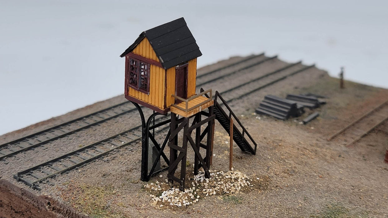 JL Innovative Design 240 N Scale Avon Street Elevated Gate Tower Laser Cut Craftsman Kit