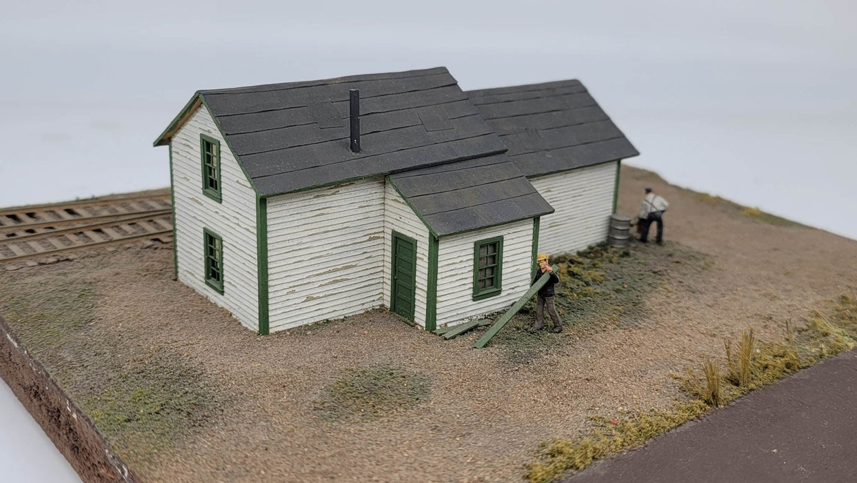 JL Innovative Design 261 HO Scale East Junction Section House Laser Cut Craftsman Kit