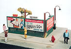 JL Innovative Design 277 HO Scale Sidewalk Lattice Billboards