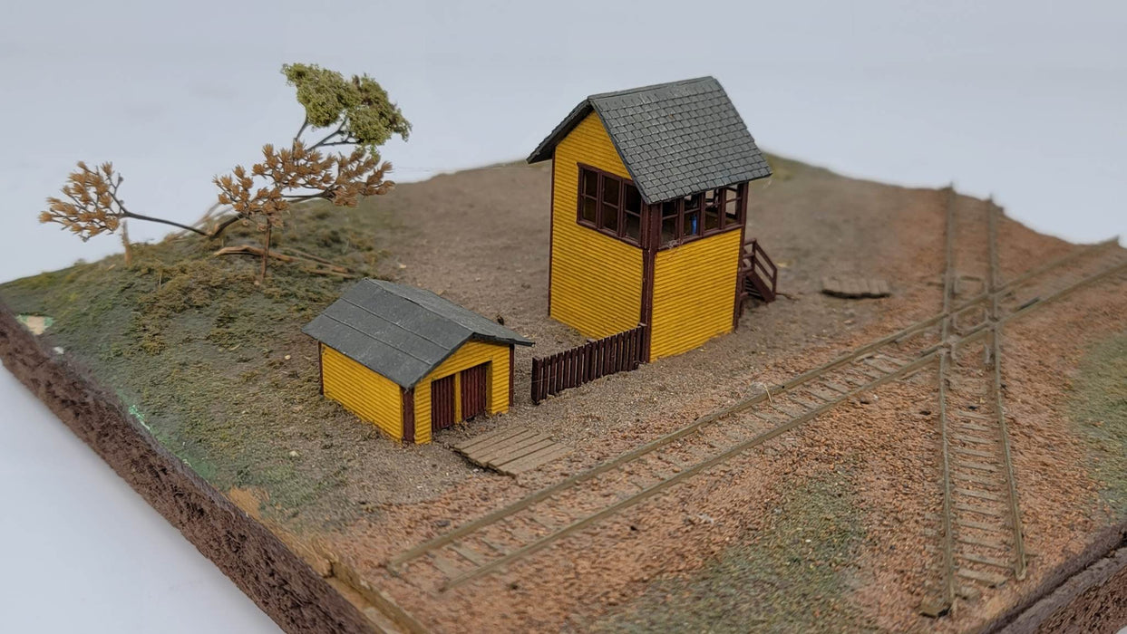 JL Innovative Design 290 N Scale Bagwell Junction Tower Laser Cut Craftsman Kit
