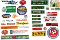 JL Innovative Design 292 HO Scale 1940s-1950s Industrial Signs