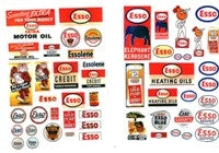 JL Innovative Design 293 HO Scale 1940s-1950s Esso Gas Station Signs