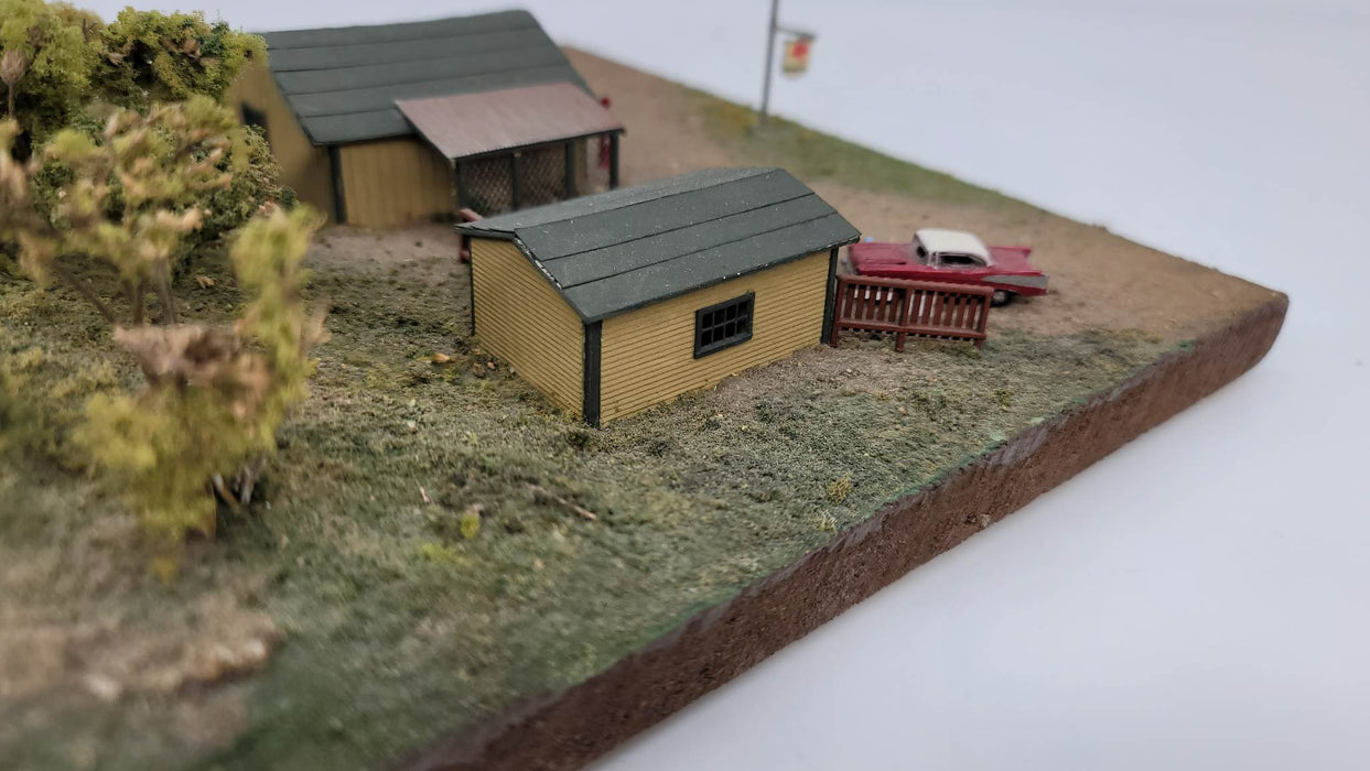 JL Innovative Design 320 N Scale Saw Pit Store Laser Cut Craftsman Kit