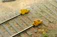 JL Innovative Design 335 HO Scale 12 Piece Rail Car Stops with Derails