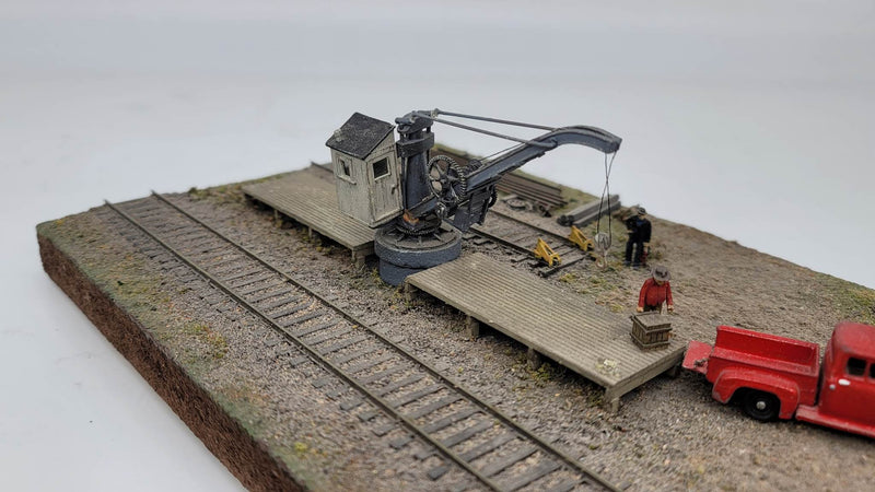 JL Innovative Design 391 HO Scale Industrial Pillar Crane and Dock Kit