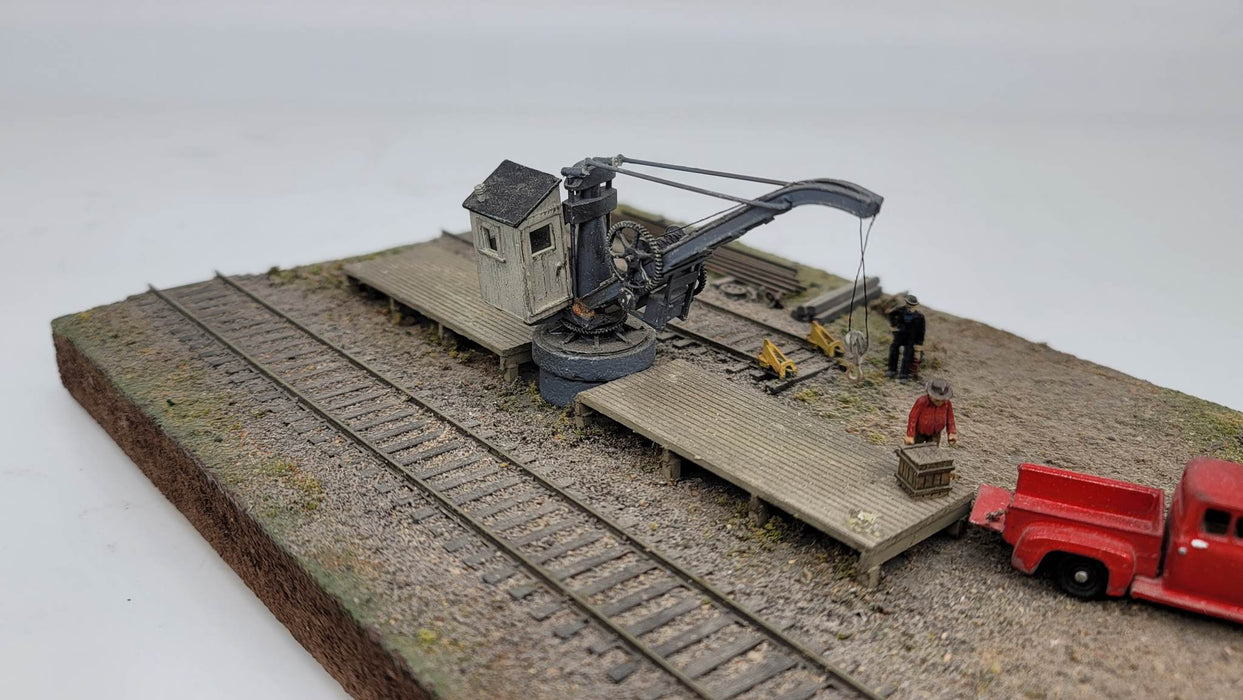 JL Innovative Design 391 HO Scale Industrial Pillar Crane and Dock Kit