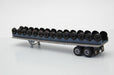 JL Innovative Design 392 HO Scale 45' Flatbed Trailer with Wheel Cradle Load