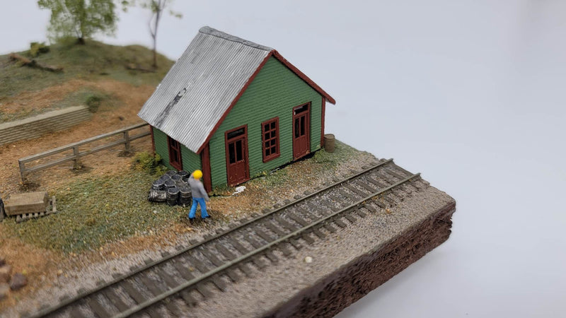 JL Innovative Design 450 N Scale East Junction Yard Office Laser Cut Structure Kit
