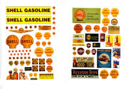 JL Innovative Design 488 HO Scale 1940s-1950s Vintage Shell Gas Station Signs