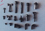 JL Innovative Design 503 HO Scale Roof Vent and Stack 17 Piece Detail Set