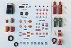 JL Innovative Design 505 HO Scale Post-1940s Gas Station 16 Piece Detail Set